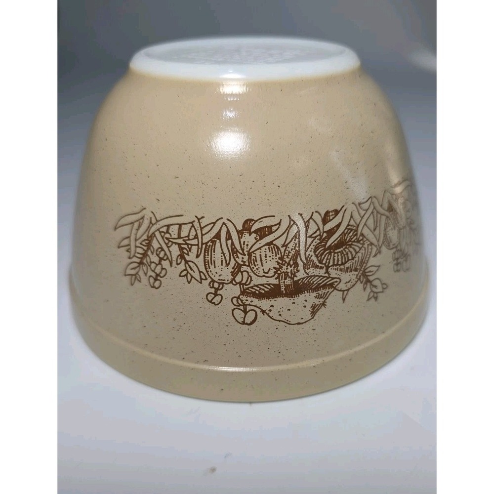 Vintage Pyrex 401 Forest Fancies Mushroom Nesting Mixing Bowl Corning 750ml 80's - Picture 4 of 7